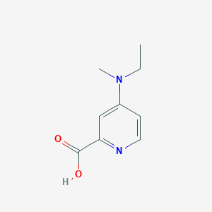 molecular formula C9H12N2O2 B15252472 4-[Ethyl(methyl)amino]pyridine-2-carboxylic acid 