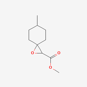 molecular formula C10H16O3 B15252491 Methyl 6-methyl-1-oxaspiro[2.5]octane-2-carboxylate 