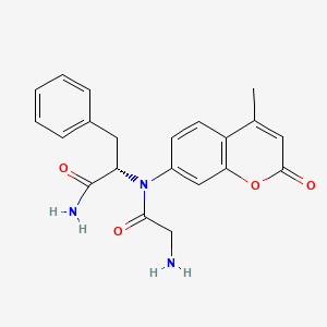 (S)-2-(2-Amino-N-(4-methyl-2-oxo-2H-chromen-7-yl)acetamido)-3-phenylpropanamide