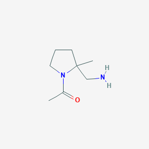 1-[2-(Aminomethyl)-2-methylpyrrolidin-1-yl]ethan-1-one