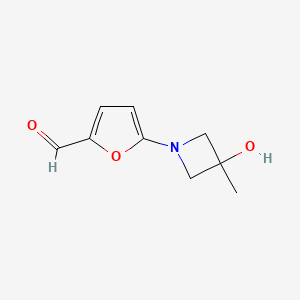 5-(3-Hydroxy-3-methylazetidin-1-yl)furan-2-carbaldehyde