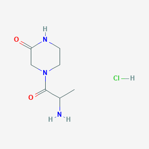 4-(2-Aminopropanoyl)-2-piperazinone hydrochloride