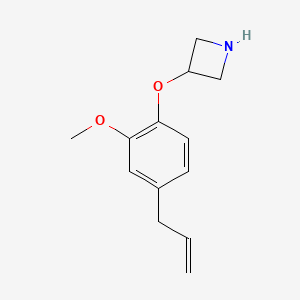 molecular formula C13H17NO2 B1525265 3-(4-Allyl-2-methoxyphenoxy)azetidine CAS No. 1219960-88-9