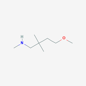 molecular formula C8H19NO B15252650 (4-Methoxy-2,2-dimethylbutyl)(methyl)amine 