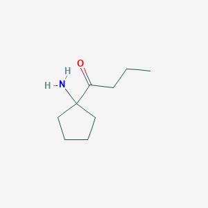 1-(1-Aminocyclopentyl)butan-1-one