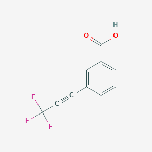 3-(Trifluoroprop-1-YN-1-YL)benzoic acid