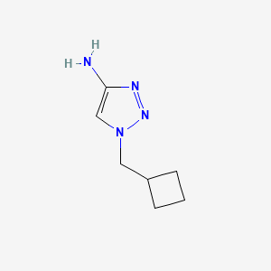 molecular formula C7H12N4 B15252736 1-(cyclobutylmethyl)-1H-1,2,3-triazol-4-amine 