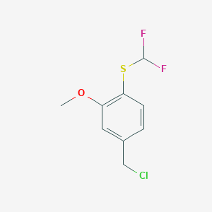 4-(Chloromethyl)-1-[(difluoromethyl)sulfanyl]-2-methoxybenzene