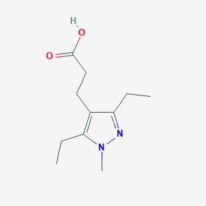 3-(3,5-diethyl-1-methyl-1H-pyrazol-4-yl)propanoic acid