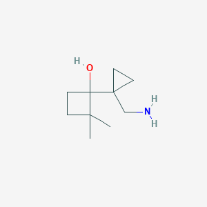 1-[1-(Aminomethyl)cyclopropyl]-2,2-dimethylcyclobutan-1-ol