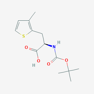 (2R)-2-{[(tert-butoxy)carbonyl]amino}-3-(3-methylthiophen-2-yl)propanoic acid