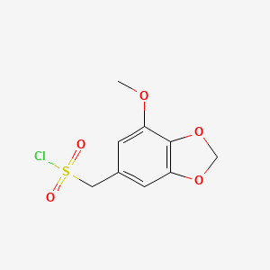 (7-Methoxy-1,3-dioxaindan-5-yl)methanesulfonyl chloride