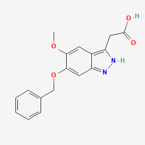 2-[6-(benzyloxy)-5-methoxy-1H-indazol-3-yl]acetic acid