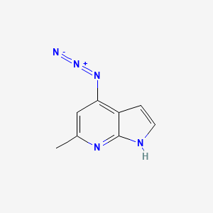 molecular formula C8H7N5 B1525284 4-叠氮基-6-甲基-7-氮杂吲哚 CAS No. 1190315-17-3