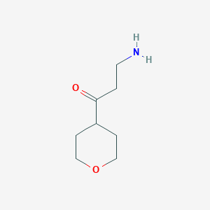 3-Amino-1-(oxan-4-yl)propan-1-one