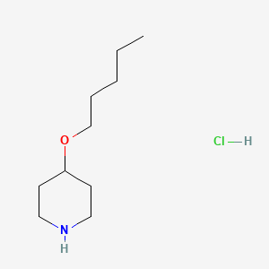 molecular formula C10H22ClNO B1525285 4-(Pentyloxy)piperidine hydrochloride CAS No. 1220017-09-3
