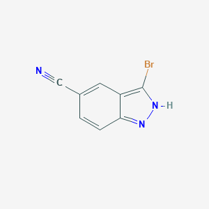 B152529 3-bromo-1H-indazole-5-carbonitrile CAS No. 395101-67-4