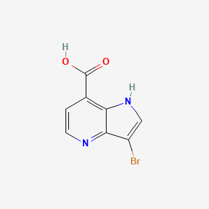molecular formula C8H5BrN2O2 B1525292 3-bromo-1H-pyrrolo[3,2-b]pyridine-7-carboxylic acid CAS No. 1190313-03-1