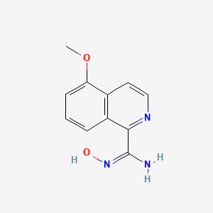 (E)-N'-Hydroxy-5-methoxyisoquinoline-1-carboximidamide