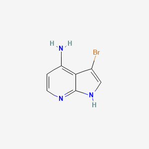 molecular formula C7H6BrN3 B1525294 3-bromo-1H-pyrrolo[2,3-b]pyridin-4-amine CAS No. 1190322-59-8