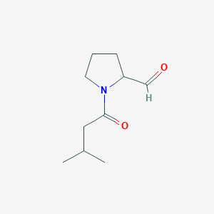 1-(3-Methylbutanoyl)pyrrolidine-2-carbaldehyde