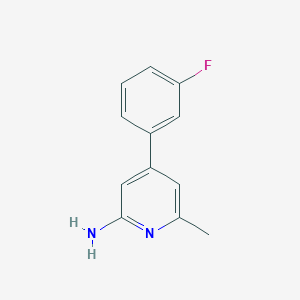 4-(3-Fluorophenyl)-6-methylpyridin-2-amine