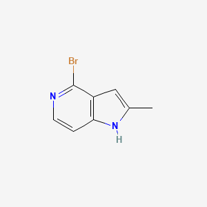 molecular formula C8H7BrN2 B1525296 4-bromo-2-methyl-1H-pyrrolo[3,2-c]pyridine CAS No. 1190313-58-6