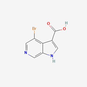 molecular formula C8H5BrN2O2 B1525297 4-bromo-1H-pyrrolo[2,3-c]pyridine-3-carboxylic acid CAS No. 1190319-37-9