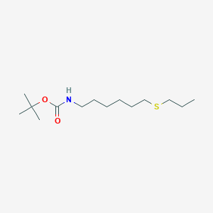 tert-Butyl N-[6-(propylsulfanyl)hexyl]carbamate