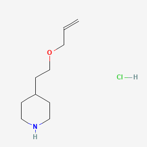 molecular formula C10H20ClNO B1525298 4-[2-(Allyloxy)ethyl]piperidine hydrochloride CAS No. 1219971-89-7