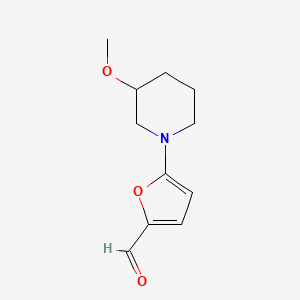 5-(3-Methoxypiperidin-1-yl)furan-2-carbaldehyde