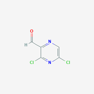 molecular formula C5H2Cl2N2O B152530 3,5-二氯吡嗪-2-甲醛 CAS No. 136866-27-8