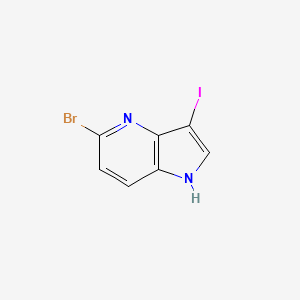 molecular formula C7H4BrIN2 B1525301 5-Bromo-3-iodo-1H-pyrrolo[3,2-b]pyridine CAS No. 1190319-16-4
