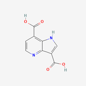 molecular formula C9H6N2O4 B1525304 4-Azaindole-3,7-dicarboxylic acid CAS No. 1190319-22-2