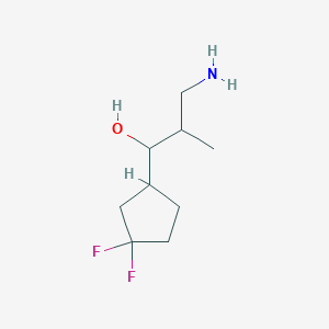 3-Amino-1-(3,3-difluorocyclopentyl)-2-methylpropan-1-ol