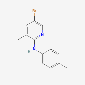 molecular formula C13H13BrN2 B1525306 5-溴-3-甲基-N-(4-甲基苯基)-2-吡啶胺 CAS No. 1220020-25-6