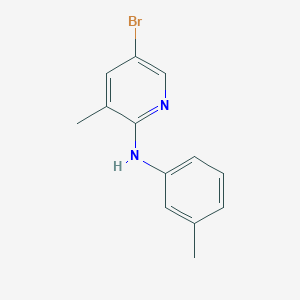 molecular formula C13H13BrN2 B1525307 5-Bromo-3-methyl-N-(3-methylphenyl)-2-pyridinamine CAS No. 1219957-78-4