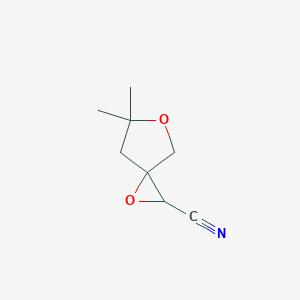 6,6-Dimethyl-1,5-dioxaspiro[2.4]heptane-2-carbonitrile