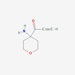 1-(4-Aminooxan-4-yl)prop-2-yn-1-one