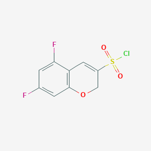 5,7-difluoro-2H-chromene-3-sulfonyl chloride