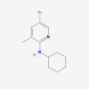 molecular formula C12H17BrN2 B1525314 5-bromo-N-cyclohexyl-3-methylpyridin-2-amine CAS No. 1219976-24-5