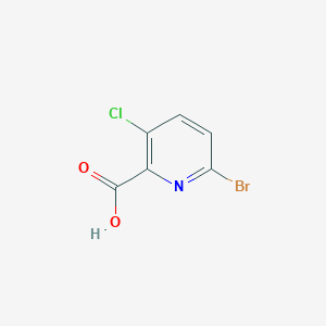 molecular formula C6H3BrClNO2 B1525315 6-溴-3-氯吡啶甲酸 CAS No. 1060815-76-0