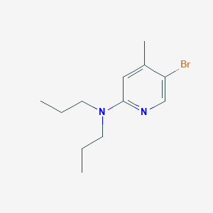 molecular formula C12H19BrN2 B1525316 5-溴-4-甲基-N,N-二丙基-2-吡啶胺 CAS No. 1219964-53-0
