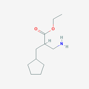 Ethyl 3-amino-2-(cyclopentylmethyl)propanoate