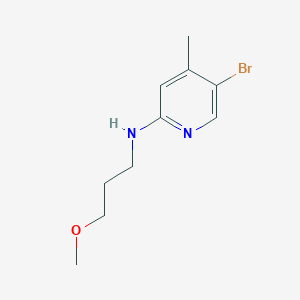 molecular formula C10H15BrN2O B1525318 5-溴-N-(3-甲氧基丙基)-4-甲基-2-吡啶胺 CAS No. 1220028-88-5