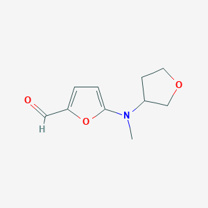 5-[Methyl(oxolan-3-YL)amino]furan-2-carbaldehyde