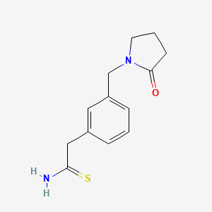 2-{3-[(2-Oxopyrrolidin-1-yl)methyl]phenyl}ethanethioamide