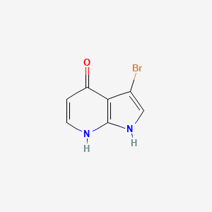molecular formula C7H5BrN2O B1525321 3-Bromo-1H-pyrrolo[2,3-b]pyridin-4-ol CAS No. 1190322-34-9