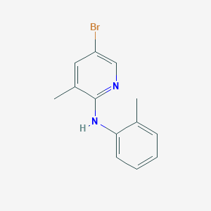 molecular formula C13H13BrN2 B1525323 5-Bromo-3-methyl-N-(2-methylphenyl)-2-pyridinamine CAS No. 1220038-26-5