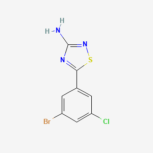 5-(3-Bromo-5-chlorophenyl)-1,2,4-thiadiazol-3-amine